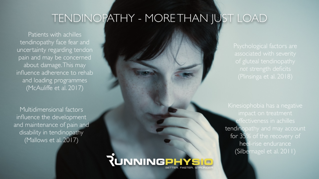 Woman with tendinopathy