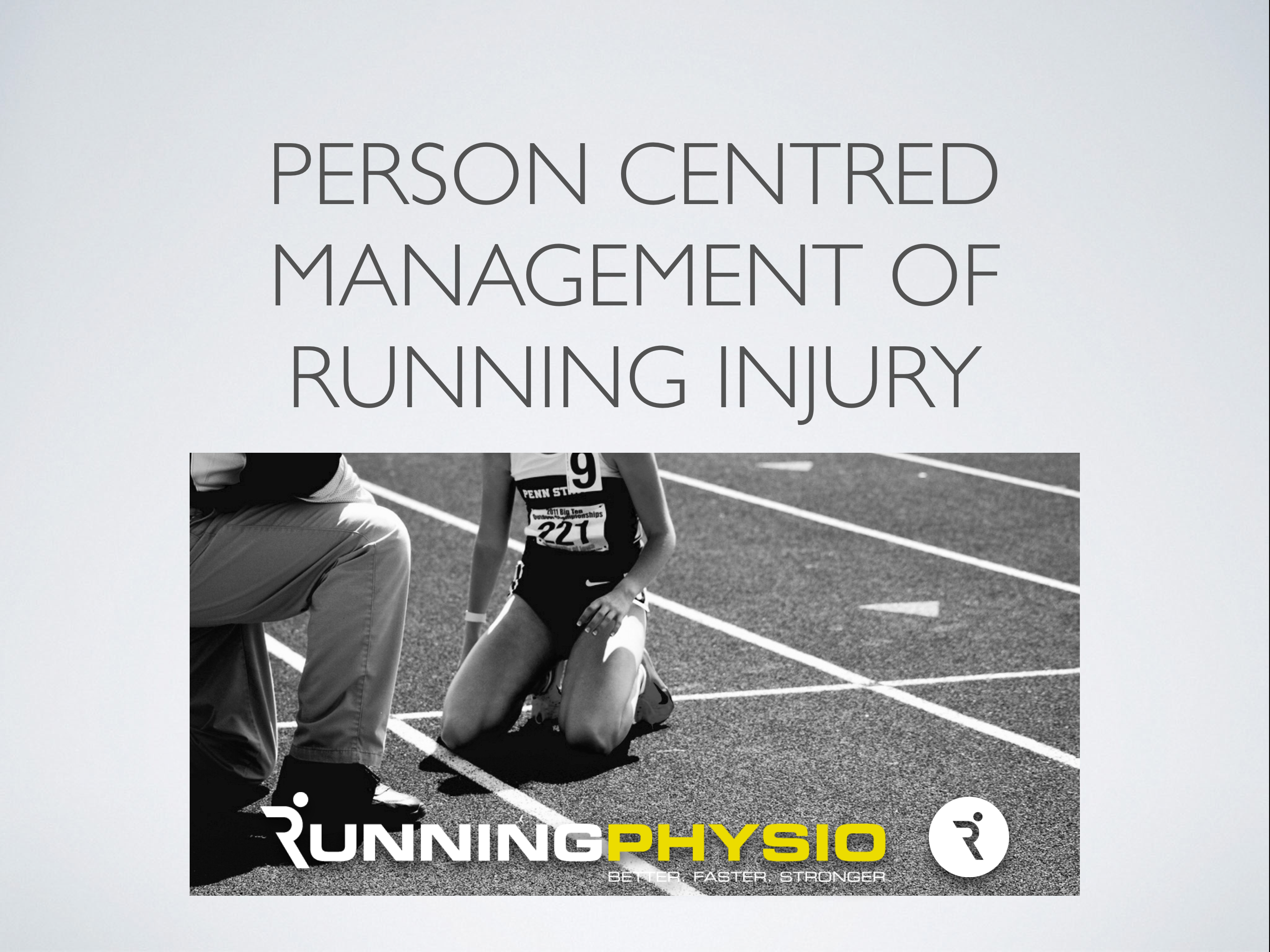Person centred care for runners – free FULL webinar!
