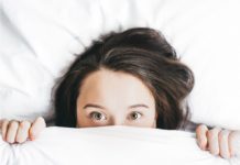 woman under the bedclothes