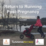 Woman running with push chair