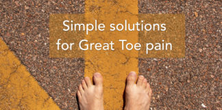 simple solutions for great toe pain
