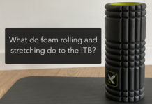 What do foam rolling and stretching do to the ITB?