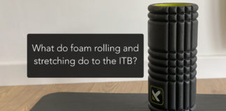 What do foam rolling and stretching do to the ITB?